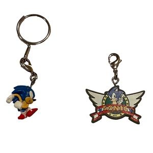 Lot Of Two Sonic the Hedgehog Kidrobot Keychains From Blindboxes